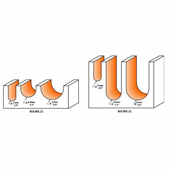 Cmt Orange Tools ROUND NOSE SET 814.001.11